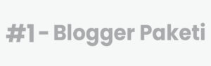#1 Blogger Paketi | Hosting Dahil