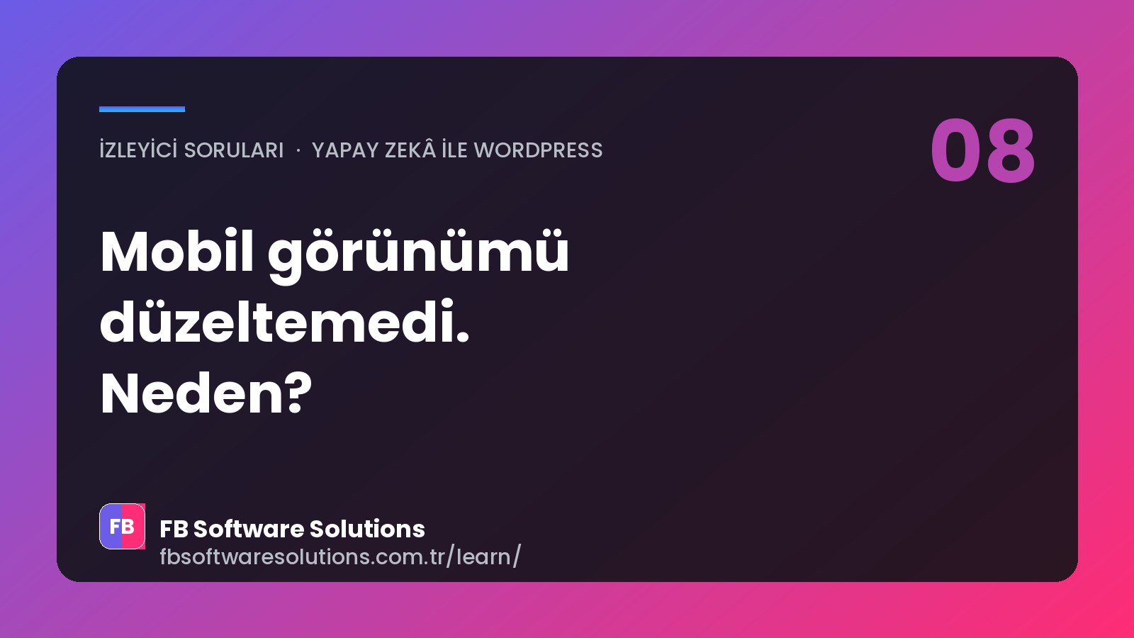 Yapay Zekâ Mobil Görünümü Düzeltemedi: Her Şeyi Yapabilir Kuralı Var mı?