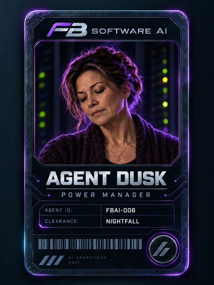 FB Server ajan kartı: Agent Dusk — Güç yöneticisi