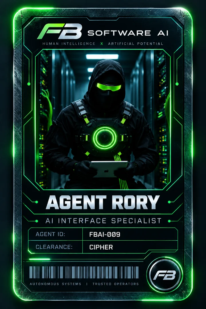 FB Server ajan kartı: Agent Rory — Kırmızı takım